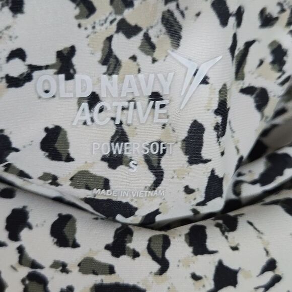 NWOT Old Navy High-Waisted PowerSoft Crop Jogger Pants Cheetah Legging Active - Picture 8 of 13
